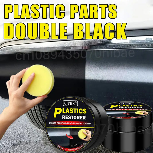 Car Plastic Restorer Auto Interior Panel Renewal Wax Coating Leather Plastic Rubber Polish Repair Auto Reconditioning Cream Care