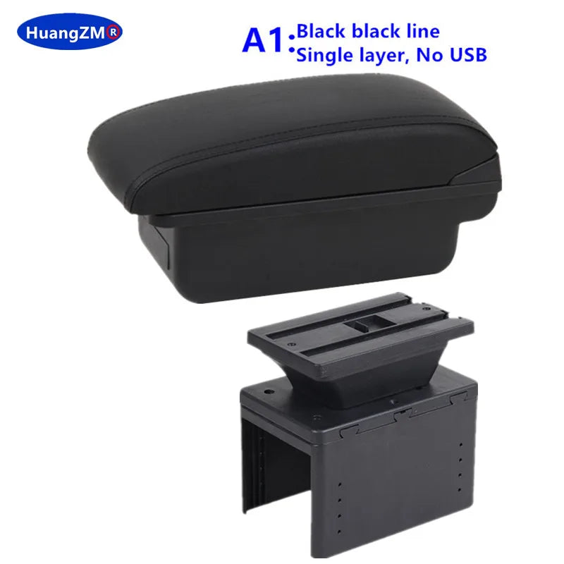 Center console storage box universal arm support interior accessory elbow rest organizer armrest kereta aksesori dalaman sokongan lengan